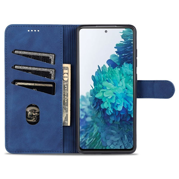 AZNS Samsung Galaxy S20 FE Plånboksfodral i Konstläder - Blå