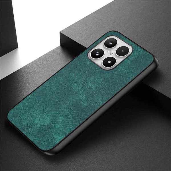 Mobilskal för Xiaomi 17 Retro Läder Shockproof Slim Grön