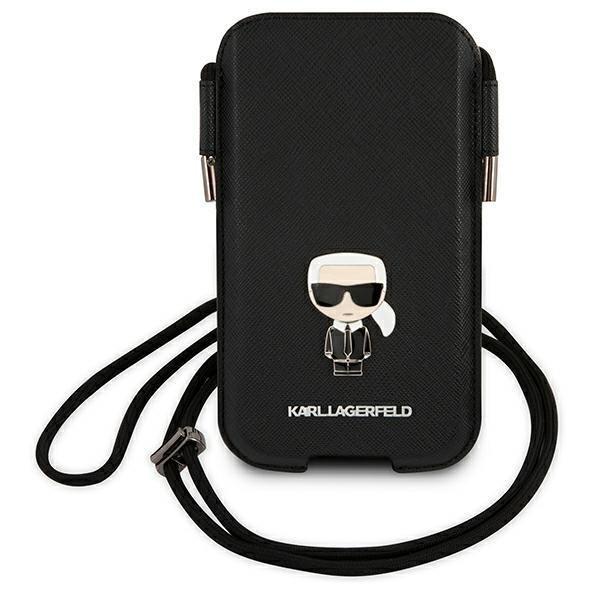 Karl Lagerfeld Saffiano Ikonik Karl`s Head 6.1\" Kaulakorun kotelo