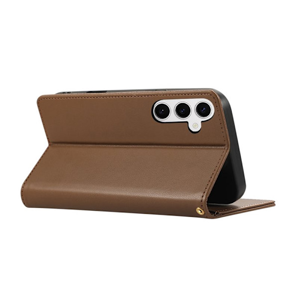 Plånboksfodral för Samsung Galaxy S26 Plus RFID Blocking - Brun