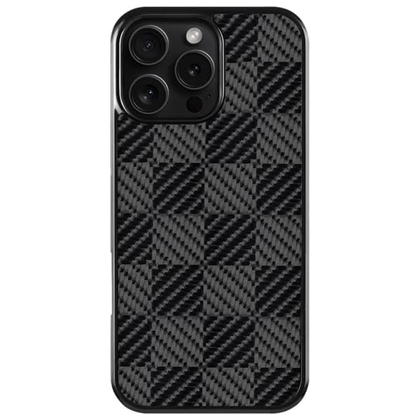 Mobilskal till iPhone 16 Pro Max Magsafe Aramid Fiber - Square Svart