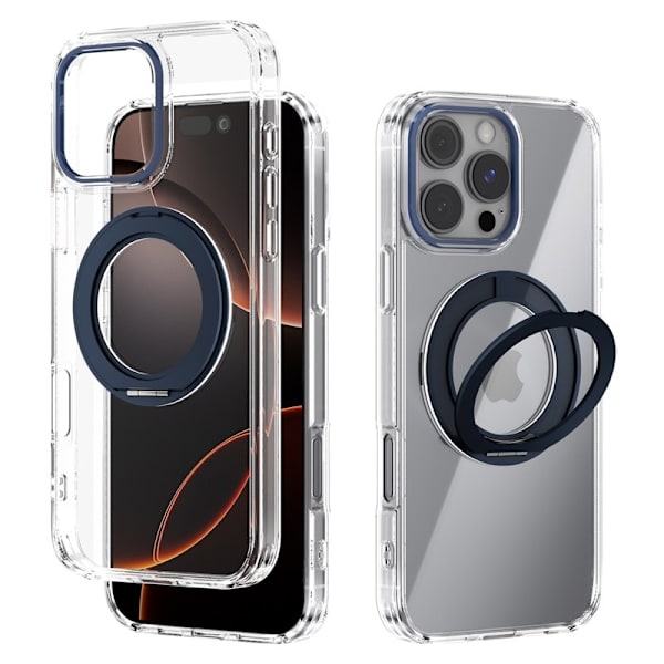 ABEEL Q-LUCK Mobilskal till iPhone 16 Pro Max Shockproof Blå