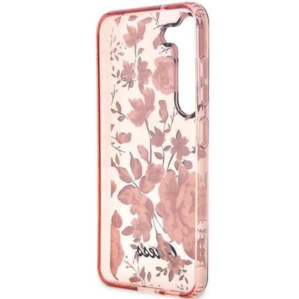 Guess Galaxy S23 Plus Mobilskal Flower Collection - Rosa Rosa