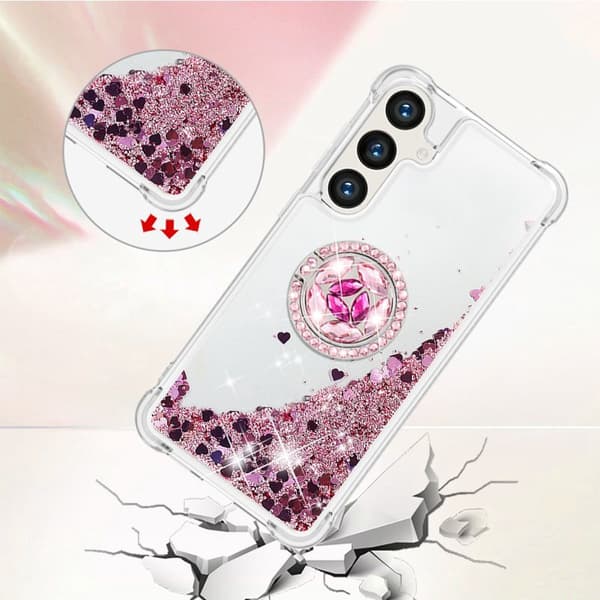 Mobilskal för Samsung Galaxy S26 Plus TPU Kickstand - Roséguld