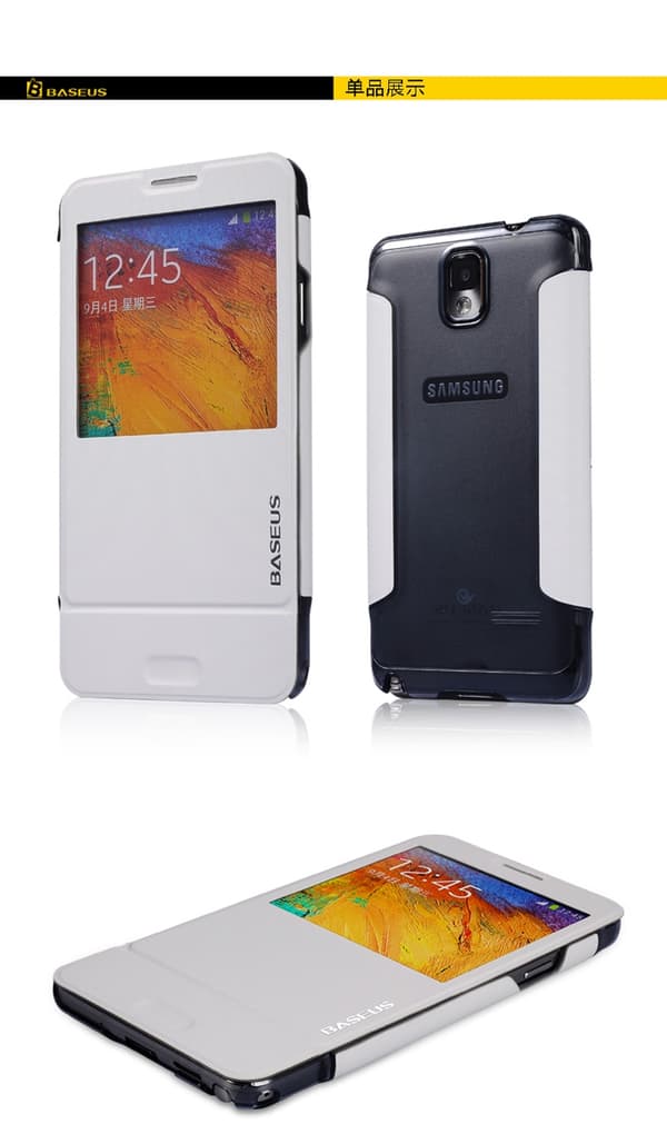 BASEUS Folio-kotelo Samsung Galaxy Note 3 N9000:lle (turkoosi) Turkos