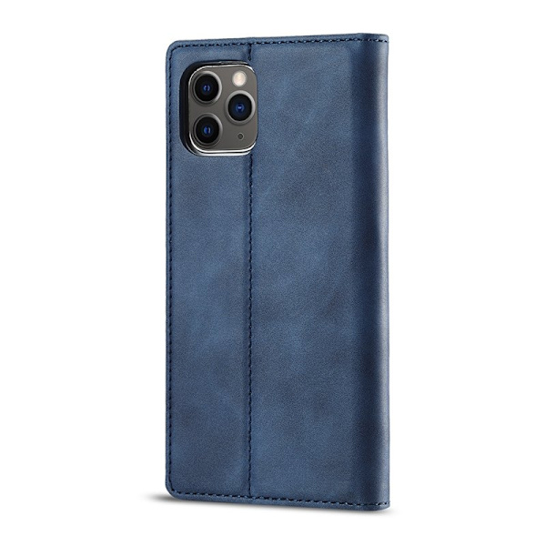 LC.IMEEKE iPhone 11 Pro Max Plånboksfodral i Konstläder - Blå