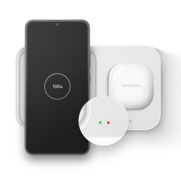 Samsung Trådlös Laddare 15W - Vit Vit