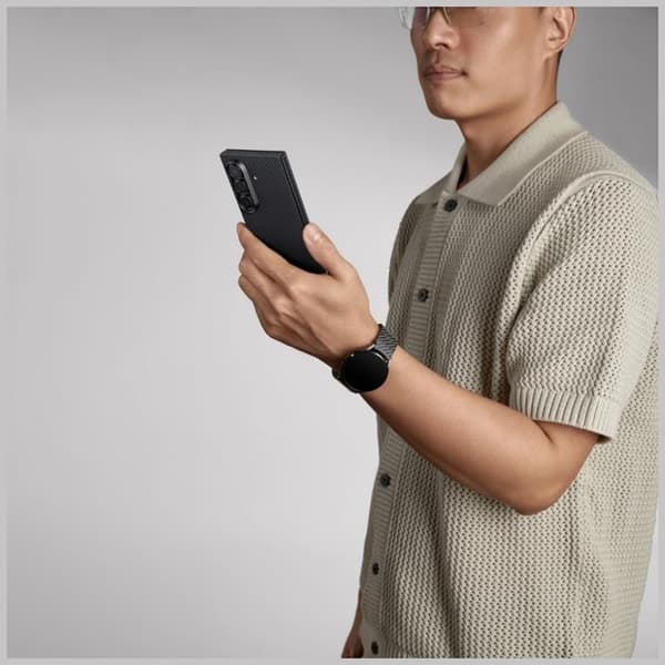 PITAKA Telefontaske til Galaxy Z Fold 7 MagSafe Ultra-Slim - Sort Grå Svart