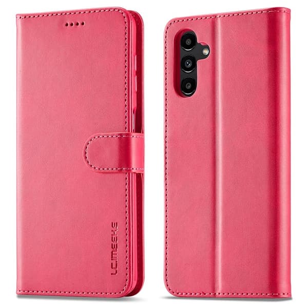 LC.IMEEKE Samsung Galaxy A54 5G Plånboksfodral Konstläder - Rosa