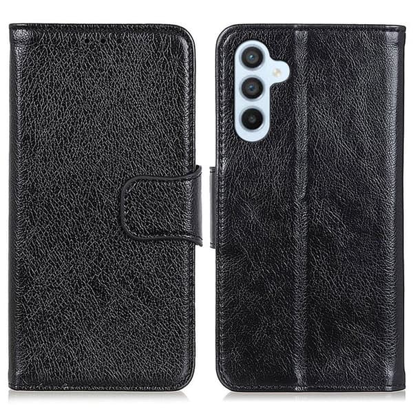 Plånboksfodral för Samsung Galaxy S26 Plus Äkta läder - Svart