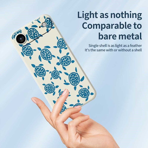 Mobilskal till iPhone Air Turtle Pattern Straight Edge - Lila Lila