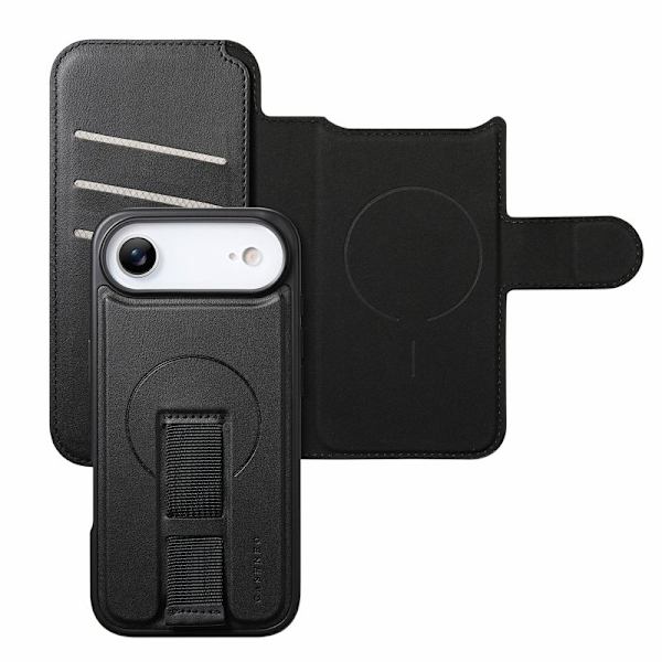 CASENEO iPhone Air Plånboksfodral RFID Blocking Konstläder - Svart