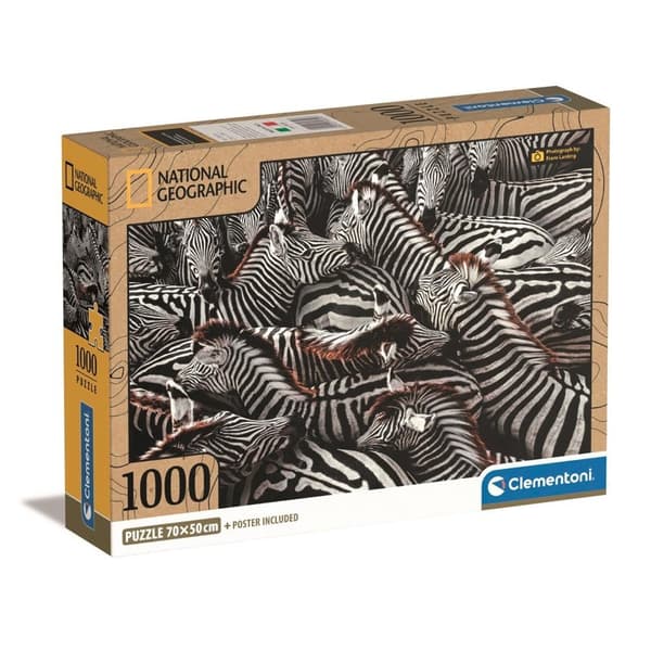 CLEMENTONI Pussel 1000 Pcs CB High Quality Collection Zebra