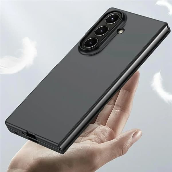 Telefontaske til Galaxy Z Fold7 Skin Touch - Sort Svart