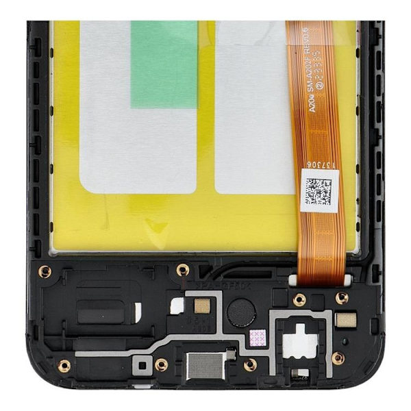 Galaxy A20e Skärm med LCD-display A202F Service Pack Svart