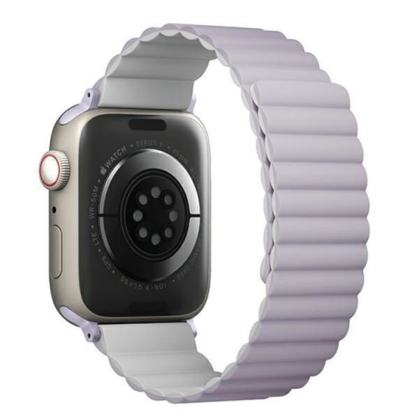 Uniq Apple Watch 4/5/6/7/8/SE/SE2 (38/40/41mm) Armband Reversible Magnetic - Vit