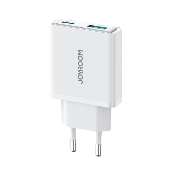 Joyroom Hurtigoplader 20W USB-A - USB-C Super Slim - Hvid Vit
