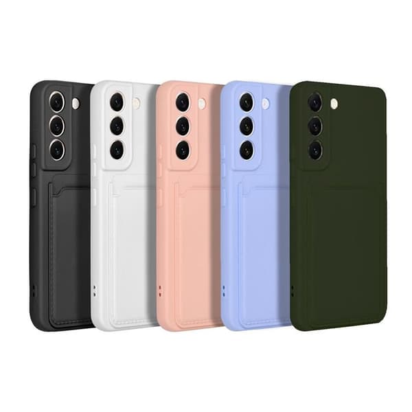 Telefontaske til Galaxy S24 Ultra Kortholder - Hvid Vit