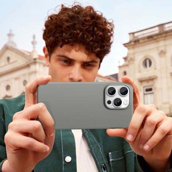 Tech-Protect Mobilskal till iPhone 16 Pro Max Magsafe Silikon - Matte Clay Grå