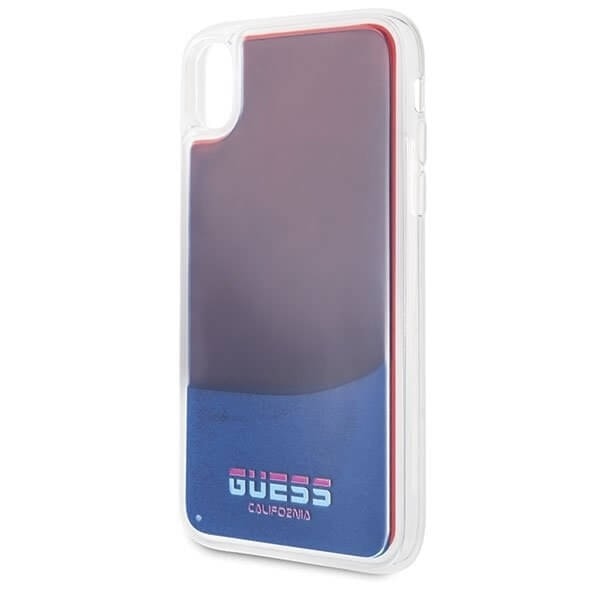 Guess skal iPhone Xr California Glow in the dark Röd Röd