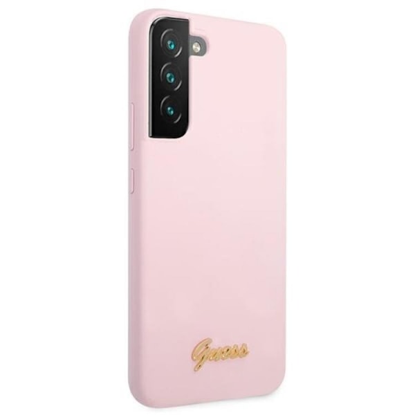Guess Silicone Script Metal Logo Skal Galaxy S22 Plus - Lavender