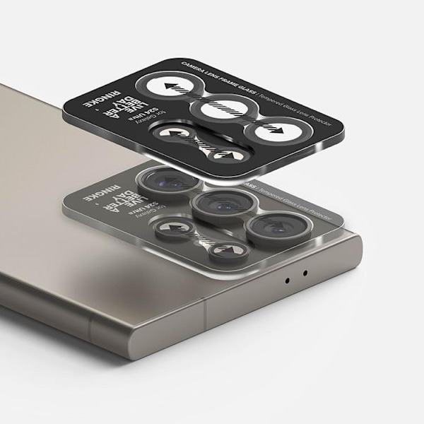 Ringke Galaxy S24 Ultra Kameralinsskydd Härdat glas - Svart