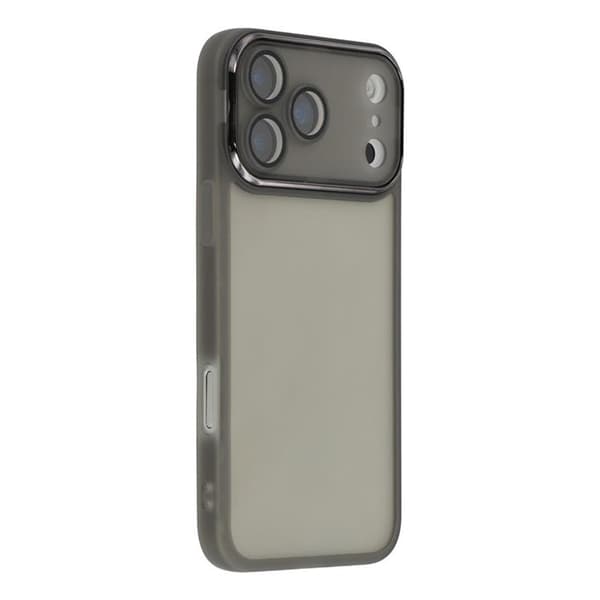 Mobilskal till iPhone 17 Pro Max Electroplated Kameraram - Svart Svart