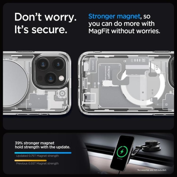 Spigen iPhone 15 Pro Mobilskal Magsafe Hybrid - Zero One Vit