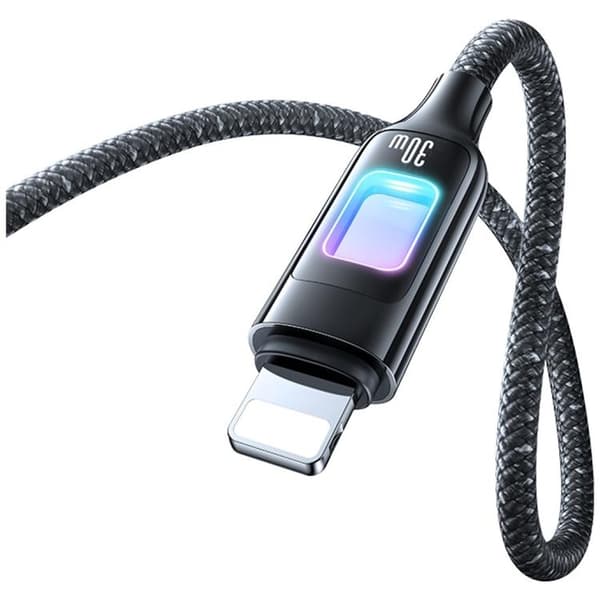 USAMS USB-C til Lightning-kabel 30W 1.2m TC - plettet Svart