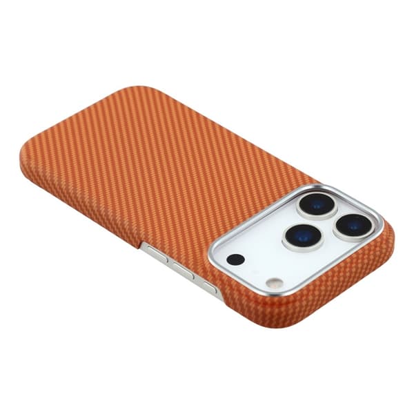 Mobilskal till iPhone 17 Pro MagSafe Carbon Fiber Orange