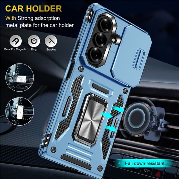 Mobilskal till Galaxy Z Fold7 5G Kickstand Slide - Babyblå Blå