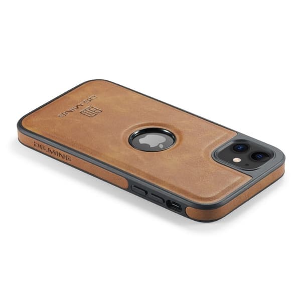 DG.MING Mobilskal till iPhone 11 PU Läder Coated PC+TPU - Brun