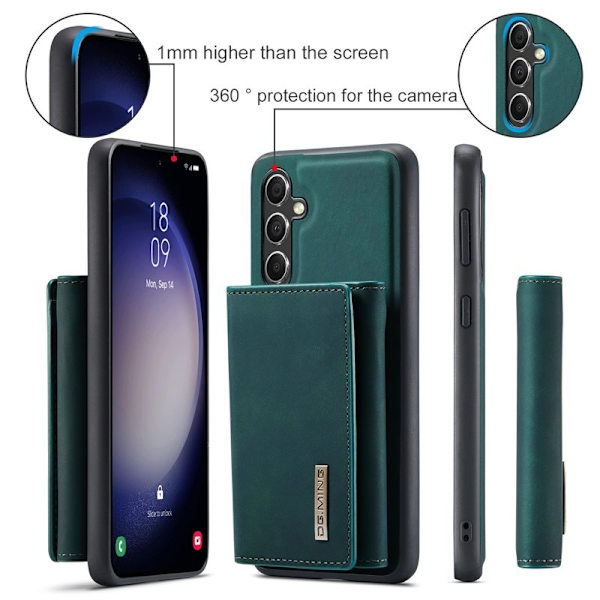 DG.MING Samsung Galaxy S23 FE Konstläder Plånboksfodral Grön