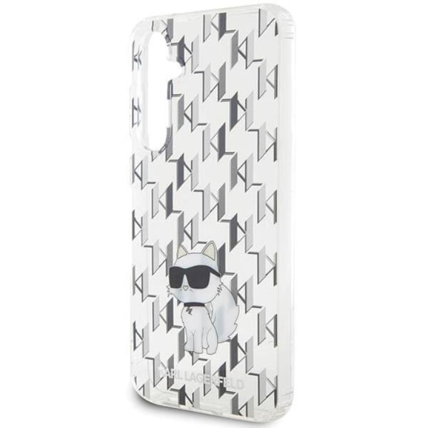 Karl Lagerfeld Galaxy S23 FE Mobilskal Monogram Choupette - Transaprent