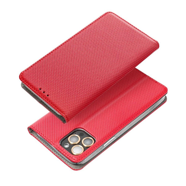 Redmi 10C Plånboksfodral Smart Konstläder - Röd