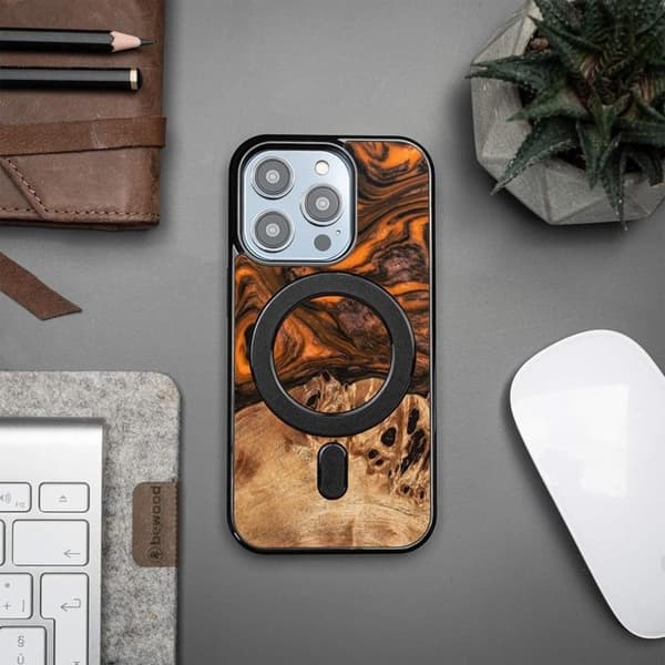 Bewood Mobilskal till iPhone 13 Pro Magsafe Unique Orange Orange