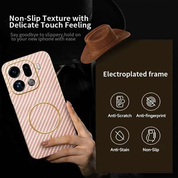 Mobilskal till Oppo Find X9 Pro 5G Plast - Rosa