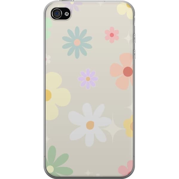 Mobilcover til Apple iPhone 4 med falmende blomster
