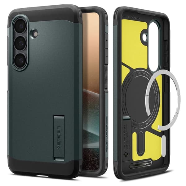 Spigen Mobilskal För Galaxy S26 Plus MagSafe Tough Armor - Abyss Grön Grön