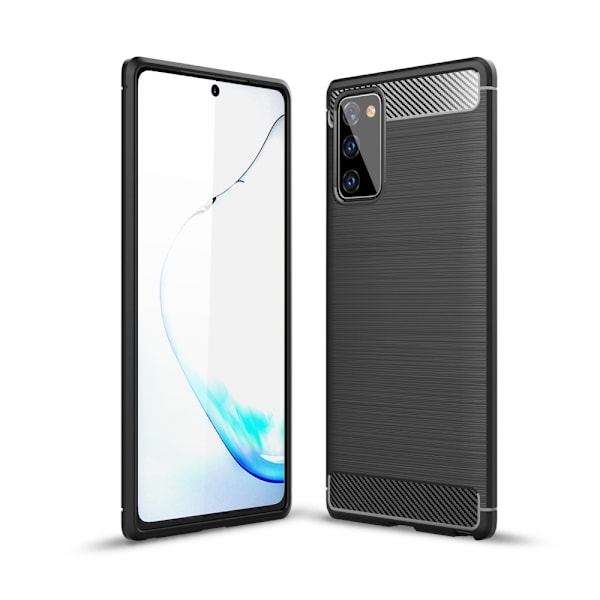 Carbon TPU Skal Till Galaxy Note 20 - Svart Svart