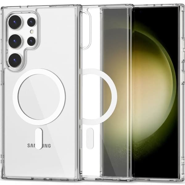 Tech-Protect Galaxy S24 Ultra Mobilskal Magsafe Flexair Hybrid Transparent