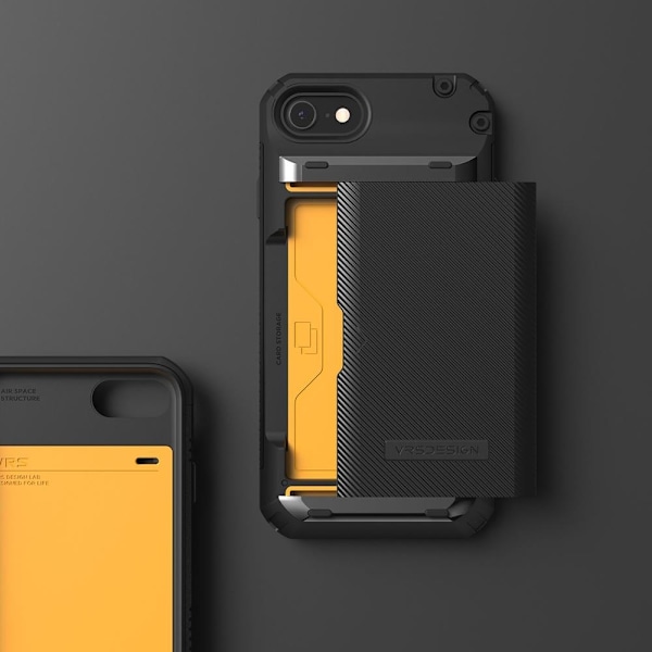 VRS DESIGN Damda Glide Pro Skal iPhone 7/8/SE (2020/2022) - Svart