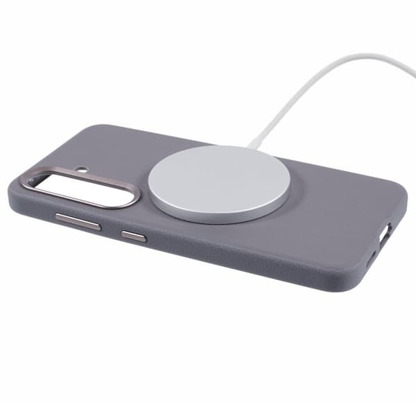 X-LEVEL Mobilskal till Samsung Galaxy S24 Magnetiskt Läder+PC Grå
