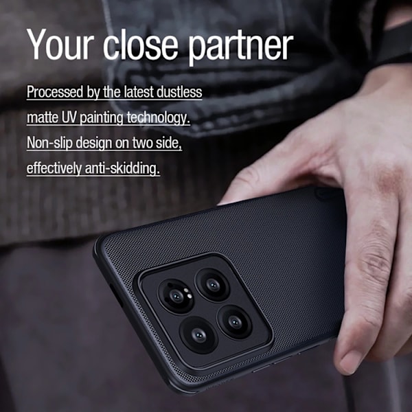 Nillkin Xiaomi 14 Pro Mobilskal Magsafe Super Frosted Shield Pro Svart