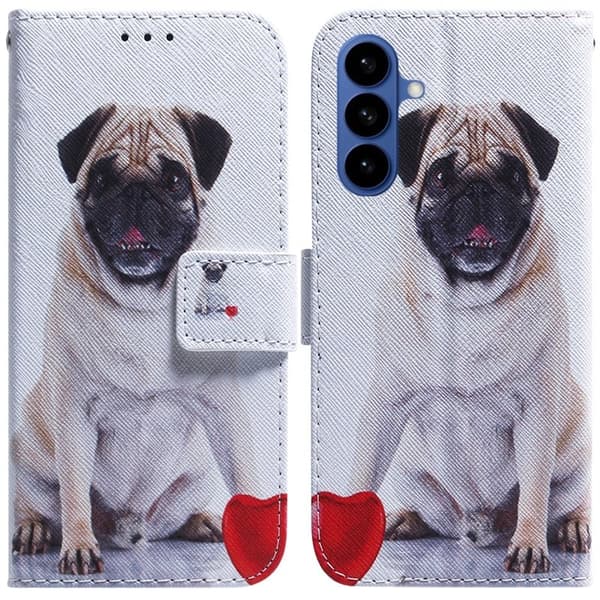 Samsung Galaxy S26 / S26 Pro Plånboksfodral Mönstertryck Konstläder - Hund
