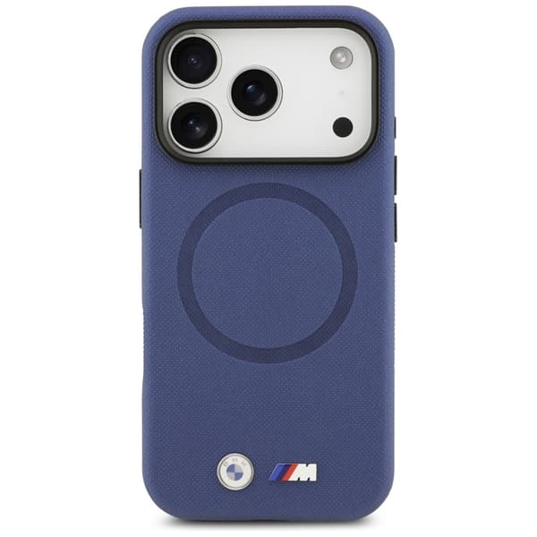 BMW telefontaske til iPhone 17 Pro Magsafe FW Metal - Navy Blå