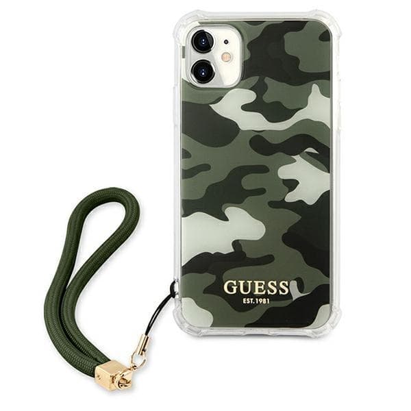 Guess Skal iPhone 11 Camo Collection - Grön Grön
