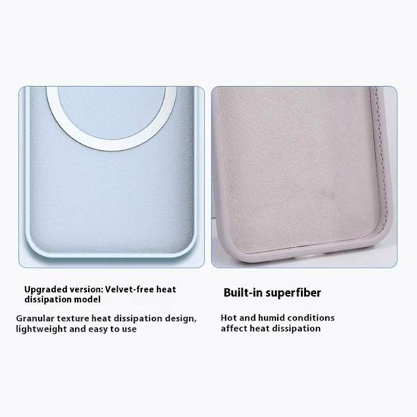 Mobilskal till iPhone 17 MagSafe Ultra Thin Silicone - Glacier Blå Blå