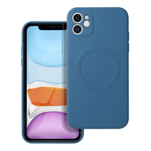 iPhone 11 Magsafe -suojus silikoni - sininen