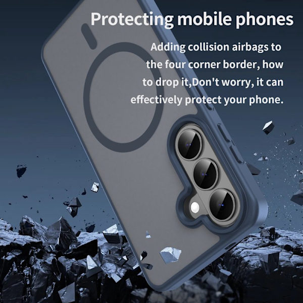 Mobilskal för Samsung Galaxy S26 Plus Magnetiskt TPU + PC - Blå